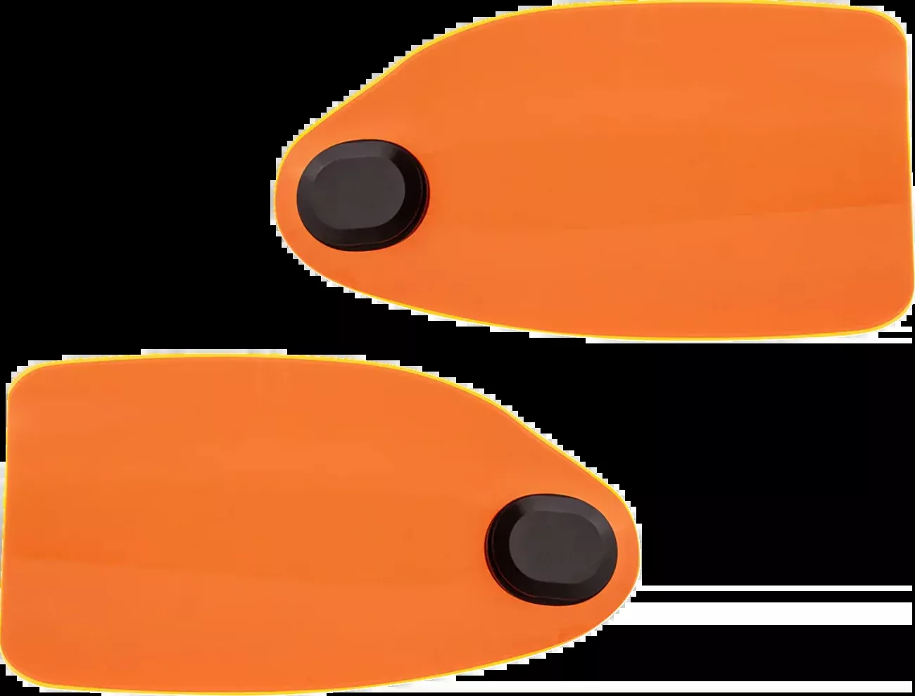 Klock Werks Flare Orange Ice Hand Guards fits 1982-2025 Harley Cable Clutch