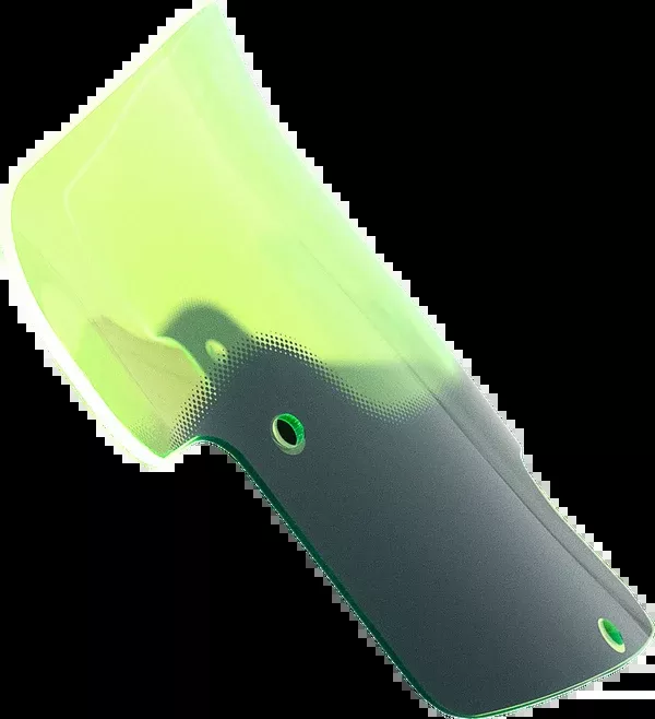 Klock Werks Ice Flare Windshield – 8″ – Green Ice – ’20-’25 Indian