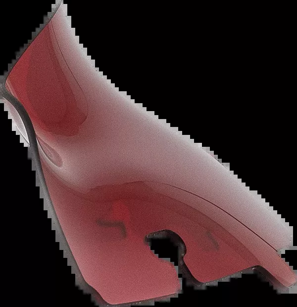 Klock Werks Kolor Flare Windshield – 4″ – Red – ’14-’25 FLH/FLHT/FLHX