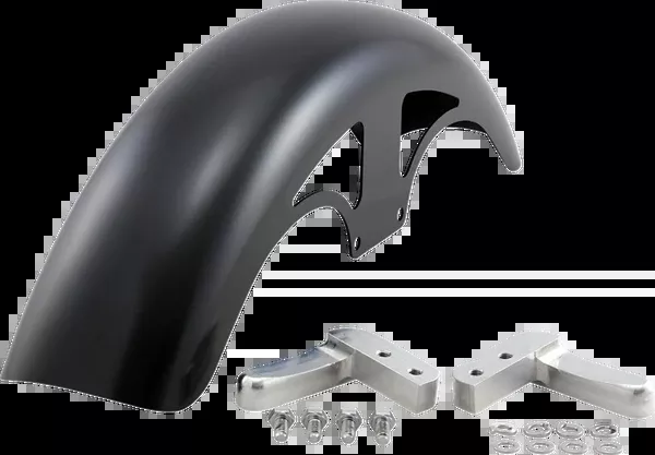Klock Werks P-Tom Front Fender – Black – 19″ – HD Dyna/Softail