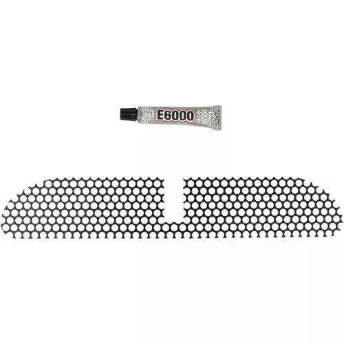 Klock Werks Round Cut Fairing Vent Screen for 2014-2023 Harley Touring - Black