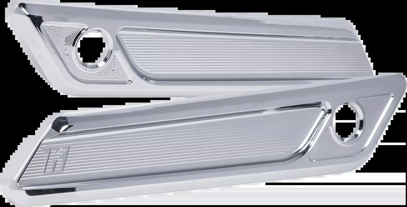 Kodlin Slant Chrome Saddlebag Latch Covers fits 2023-2026 Harley Touring K59491