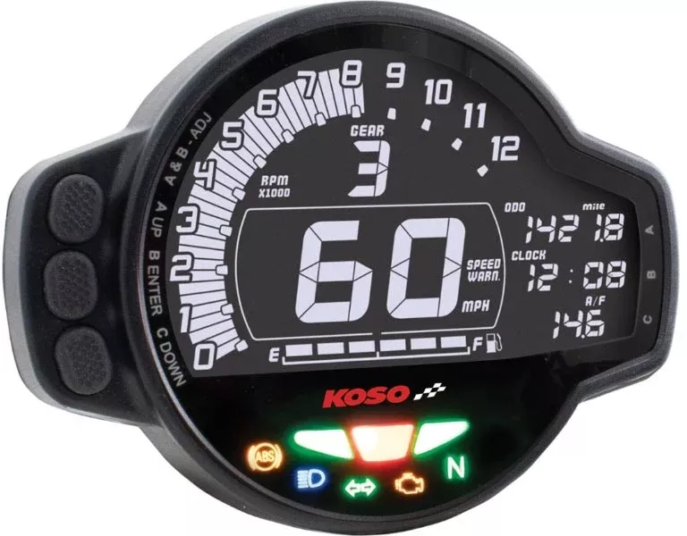 Koso MS-01 Meter Universal Digital Speedometer Gauge & More Honda Grom 13-Up