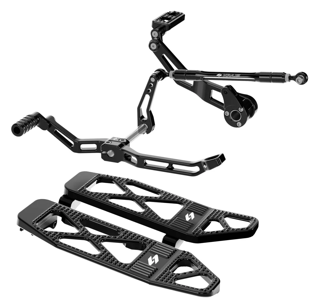 Kraus Max Lean Foot Controls And Floorboard Kit For Harley Touring 2017-2026