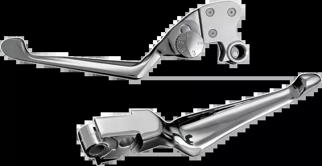 Kuryakyn 1080 Chrome Adjustable Handlebar Lever Set 96-17 Harley Dyna Touring XL