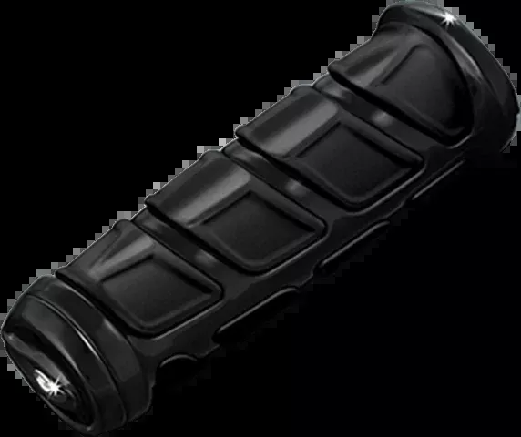 Kuryakyn 6353 Gloss Black Kinetic Hand Grips fits 2008-2025 Harley Davidson