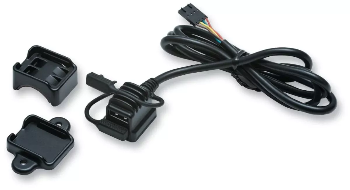 Kuryakyn BLK USB Power Port PN 1703