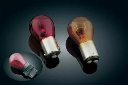 Kuryakyn Colored Turn Signal Bulbs -Red-Replaces 1156