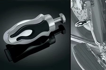 Kuryakyn Flamin' Shift PegFits ALL Harley Shift Levers