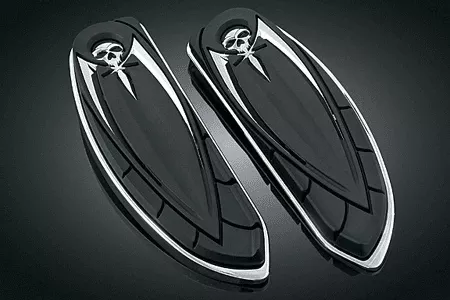 Kuryakyn Floorboard Covers for Driver Boardson Cetain Softail Models -Zombie Design