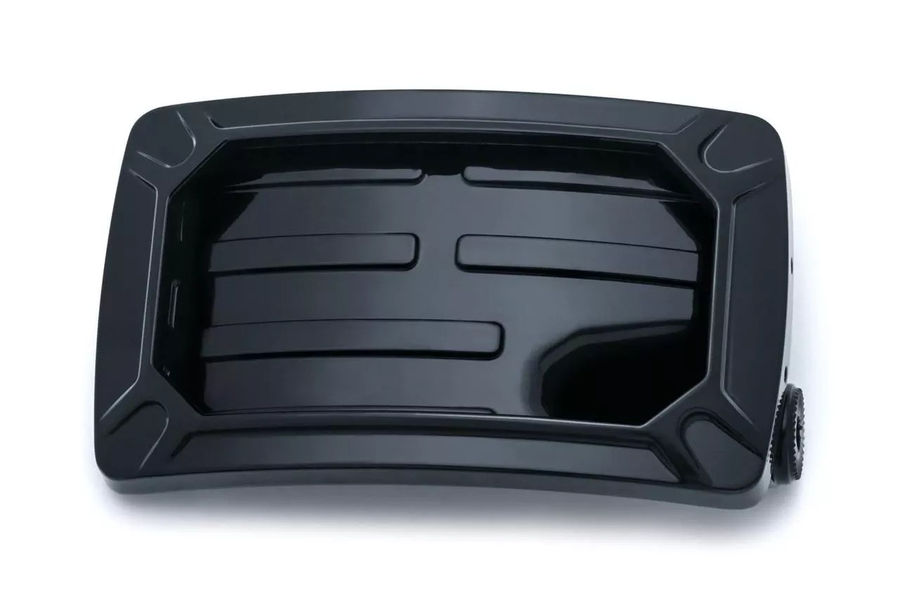 Kuryakyn Nova Horizontal Side Mount License Plate Holder - Gloss Black