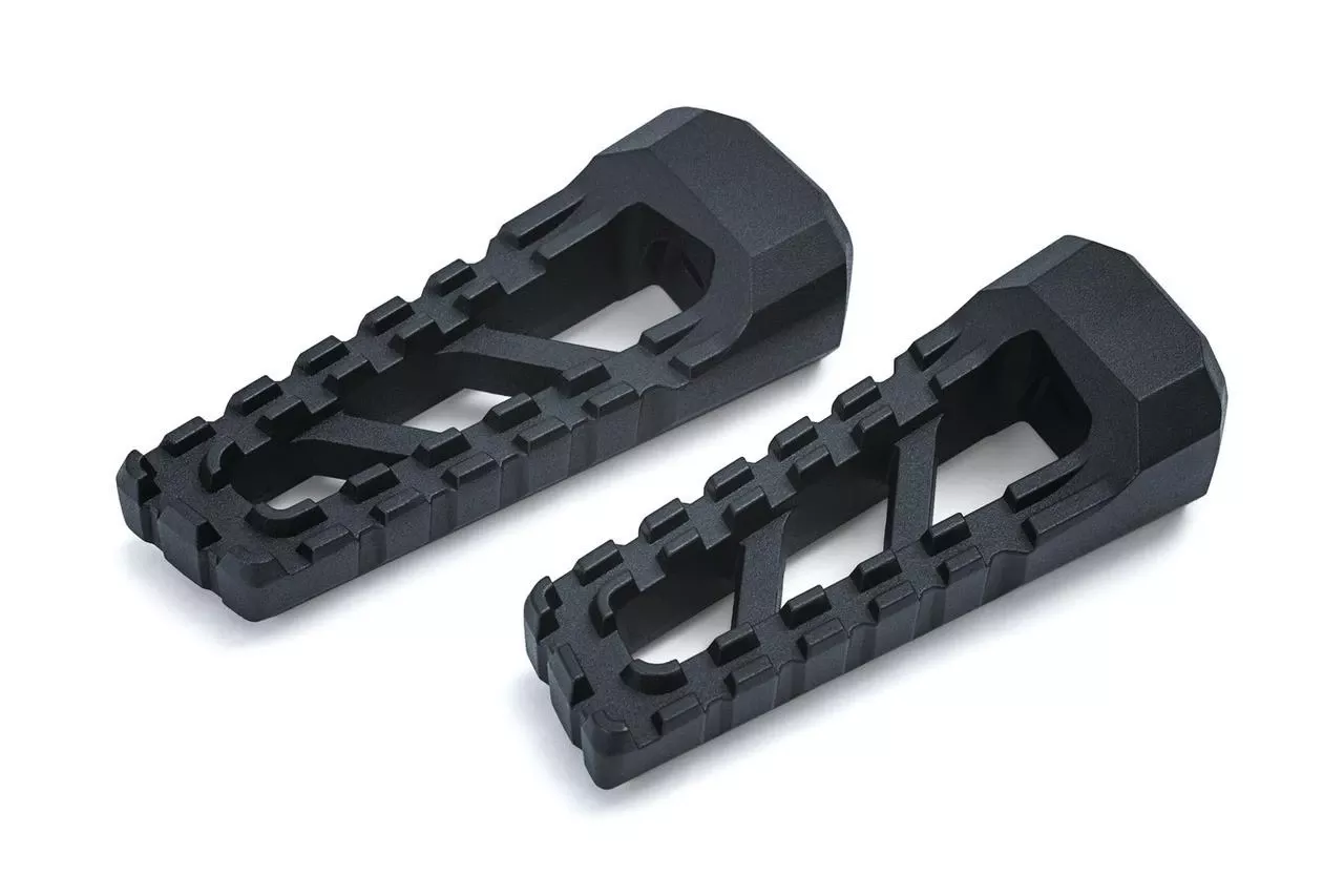 Kuryakyn Riot Footpegs in Satin Black - Requires Model Specific Splined Adapter (Sold Separately)