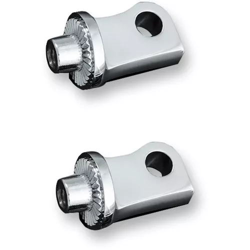 Kuryakyn Splined Peg Adapters for Harley Sportster - Chrome