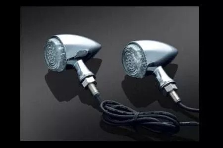 Kuryakyn Torpedo Indicator LightsFits: Universal 12v Applications.Front Turn Only, Matte Black (pr) Amber