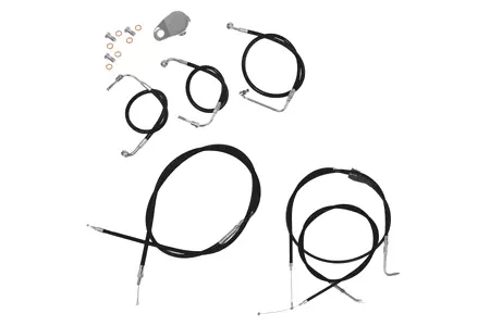 L.A. Choppers Cable Kit for '06-17 FXDB for use with 18"-20" Ape Hangers -Black