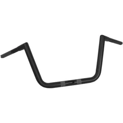 La Choppers 1 1/4″ Hefty Twin Peaks Handlebars, 10″ Flat Black