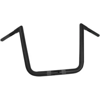 La Choppers 1 1/4″ Hefty Twin Peaks Handlebars, 13″ Flat Black
