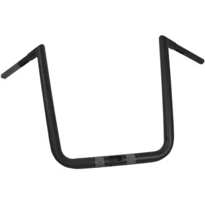 La Choppers 1 1/4″ Hefty Twin Peaks Handlebars, 16″ Flat Black