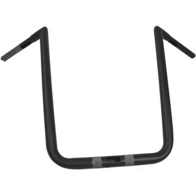 La Choppers 1 1/4″ Hefty Twin Peaks Handlebars, 19″ Flat Black