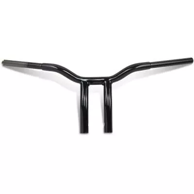 La Choppers 1 1/4″ Kage Fighter T-Bars, 10″ Pullback Riser Gloss Black