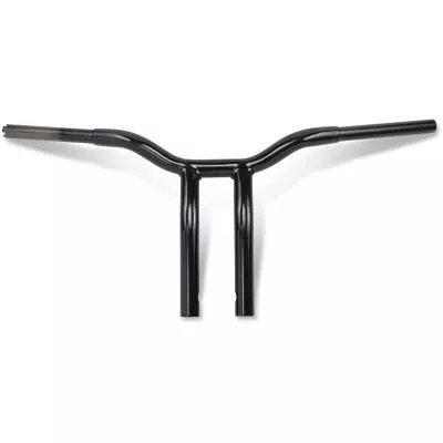 La Choppers 1 1/4″ Kage Fighter T-Bars, 12″ Pullback Riser Gloss Black