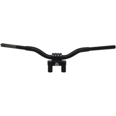 La Choppers 1 1/4″ Kage Fighter T-Bars, 6″ Risers Flat Black