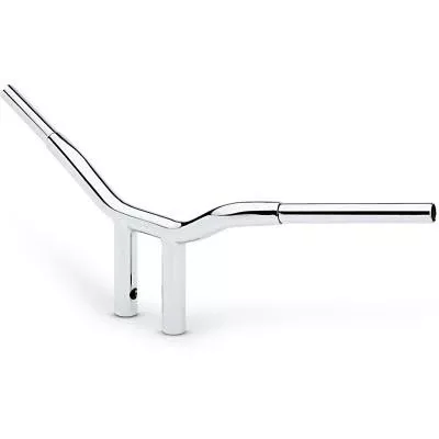 La Choppers 1 1/4″ Kage Fighter T-Bars, 8″ Straight Riser Chrome