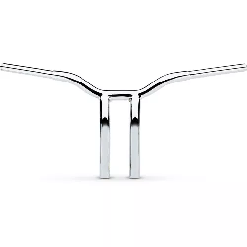 LA Choppers 1-1/4" One-Piece 12" Pullback Kage Fighter T-Bar Handlebars - Chrome