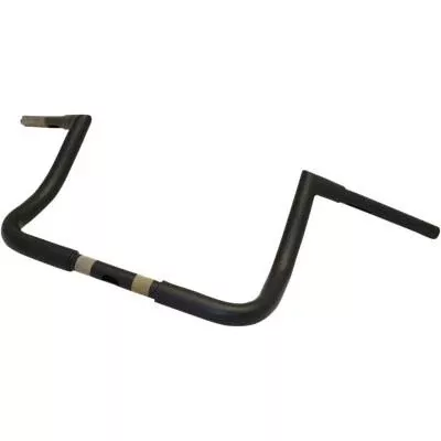 La Choppers 1 1/4″ Twin Peaks Touring Handlebars, 10″ Flat Black
