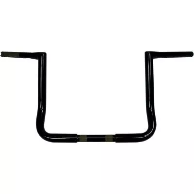 La Choppers 1 1/4″ Twin Peaks Touring Handlebars, 12″ Gloss Black