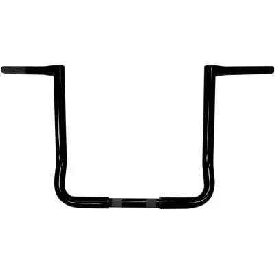 La Choppers 1 1/4″ Twin Peaks Touring Handlebars, 14″ Gloss Black