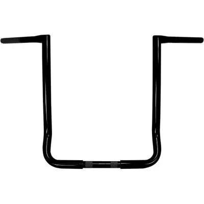 La Choppers 1 1/4″ Twin Peaks Touring Handlebars, 18″ Gloss Black