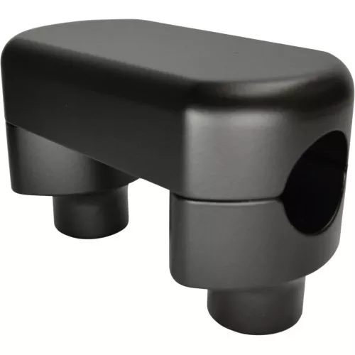 LA Choppers 1.5" Hefty 1-1/4" Handlebar Riser/Top Clamp Kit - Flat Black