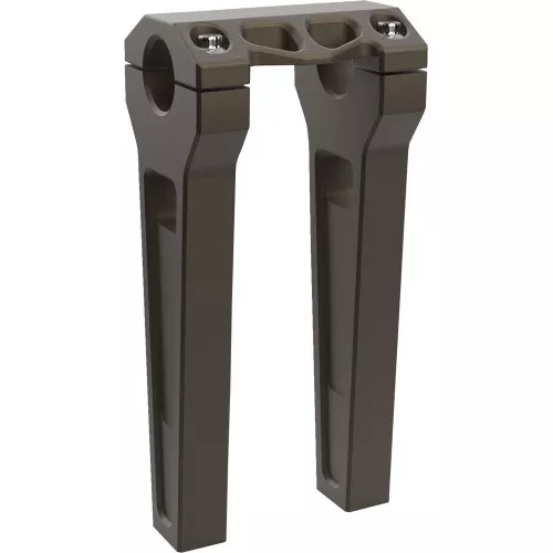 LA Choppers 8" Straight Performance Risers & Top Clamp- Bronze