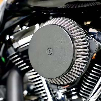 La Choppers Big Air Cleaner, Black, Plain Cover