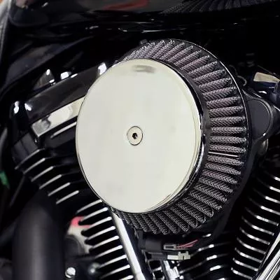 La Choppers Big Air Cleaner, Chrome, Plain Cover