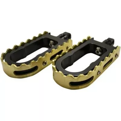 La Choppers BMX Footpegs Black/Brass