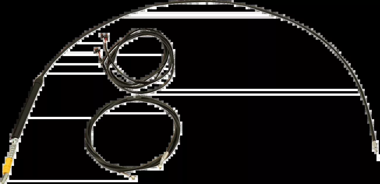 La Choppers Complete 15"-17" Upper Handlebar Cable Kit for 23-26 Harley Touring