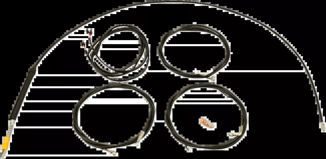 La Choppers Complete Stock Handlebar Cable Wire Kit for 2023-2026 Harley Touring