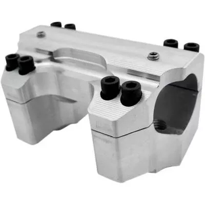 La Choppers Handlebar Clamp Set, Raw, Fits 08-15 FLHT, 08-13 FLTR Models, 1 1/2″ Bars with 1 1/2″ dia.clamping area