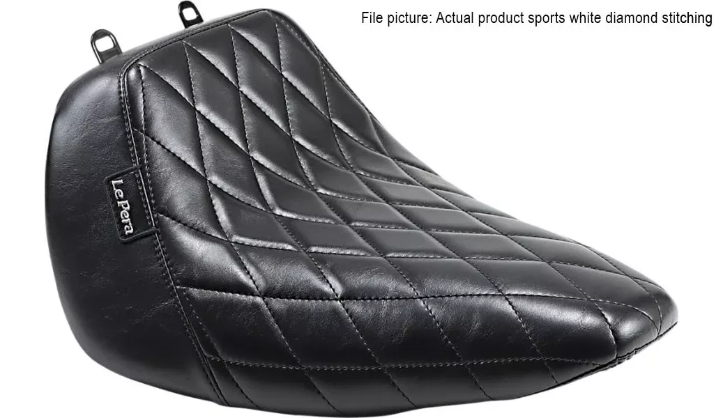Le Pera Black Bare Bones Solo Seat Harley M8 Softail Fat Boy 18-23