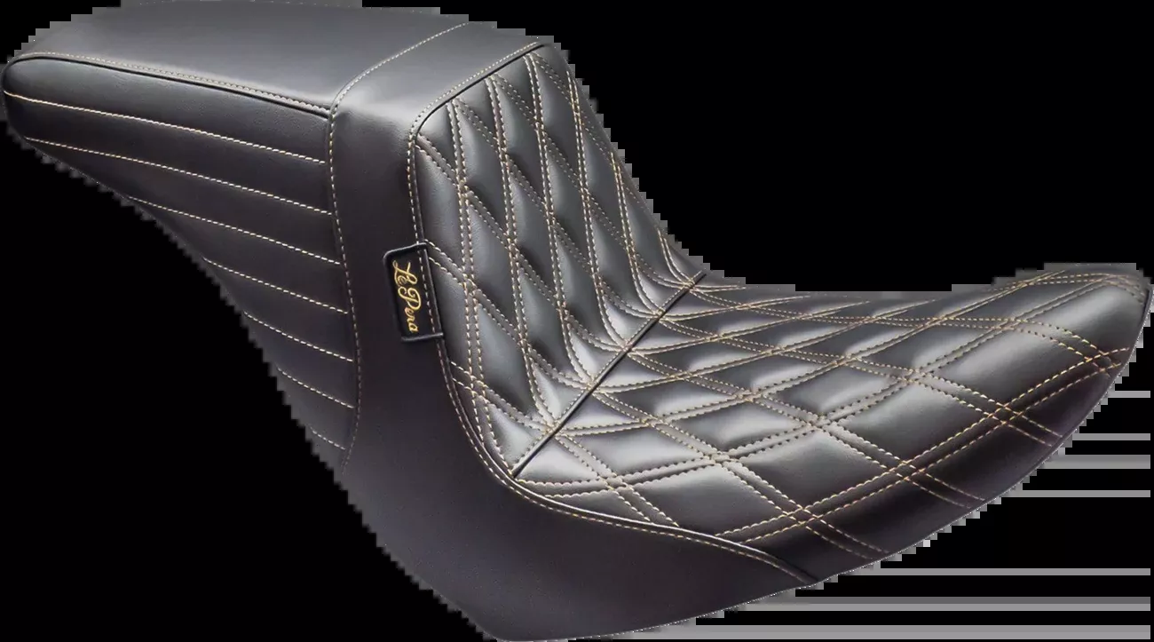 Le Pera Kickflip Double Diamond Seat with Chestnut Thread 2018-2026 Harley FXLRS