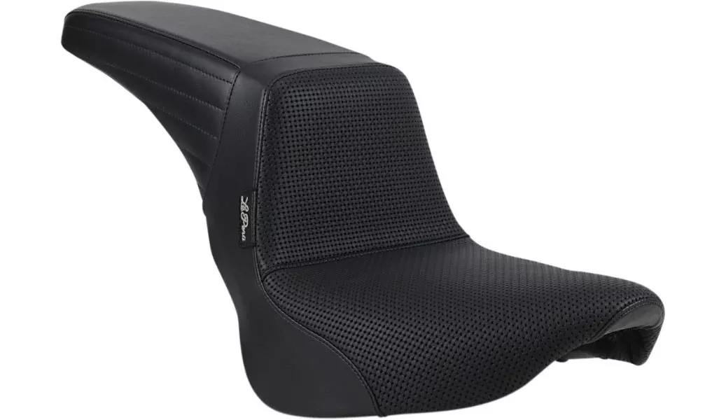 Le Pera LYX-590 Black Kickflip 2-Up Seat Harley M8 Softail 18-23