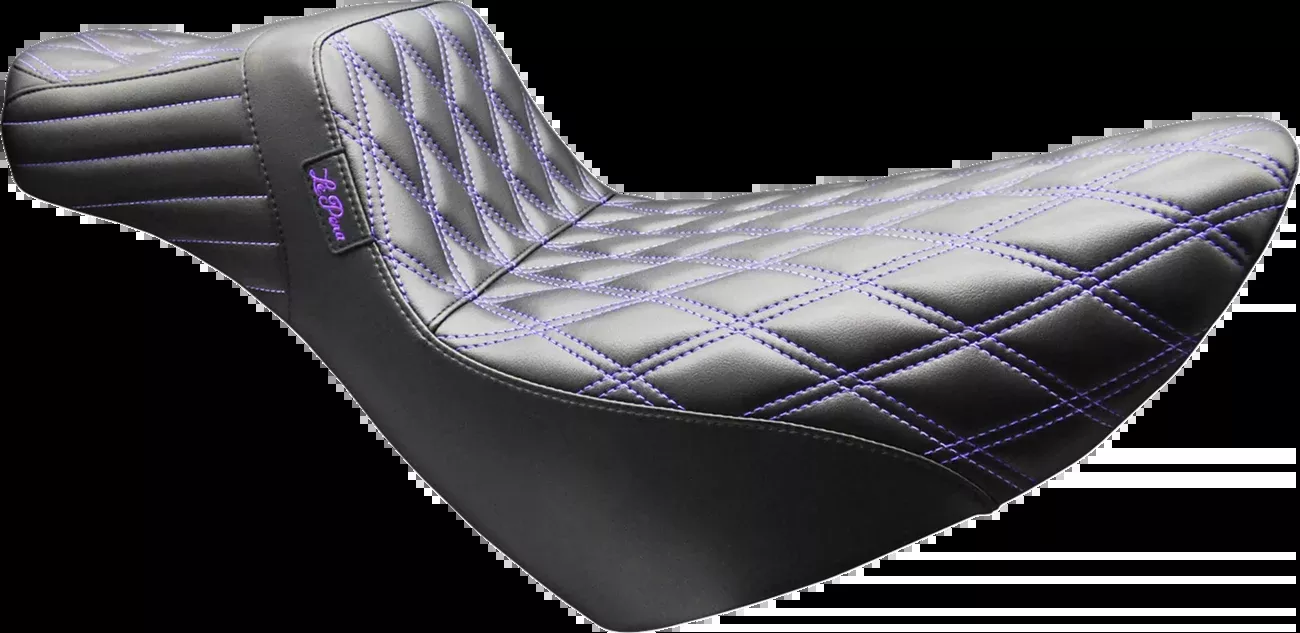 Le Pera Tailwhip Daddy Long Legs Purple Diamond Seat for 2018-26 Harley Softail