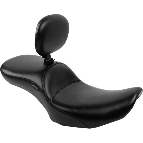 LePera Maverick Daddy Long Legs Seat Smooth w/ Backrest for 2024-2025 Harley Touring