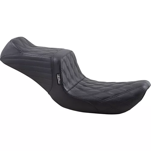 LePera Tailwhip Seat for 1996-2003 Harley Dyna - Double Diamond