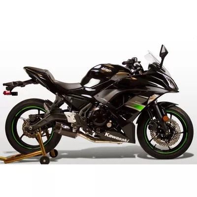 M4 Kawasaki Ninja 650 17-26 Full Exhaust Carbon Canister