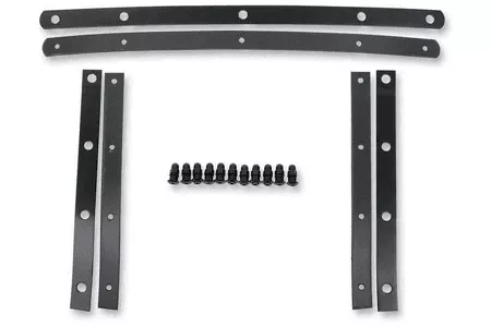 Memphis Shades Fats & Slim Windshield Straps Fats, Black E-coated