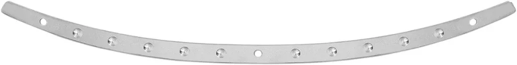 Memphis Shades Polished Stainless Steel Windshield Trim Dish Harley Batwing 14-23