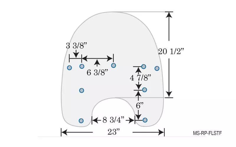 Memphis Shades Replacement Plastic for '90-17 FLSTF, '86-17 FLSTC, '93-96 FLSTN Softail Deluxe, '05-17 FLSTN Softail Deluxe with detachable king size windshield
